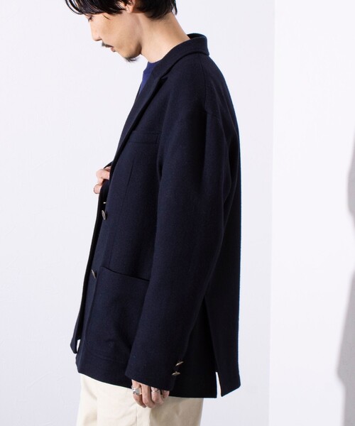 「GLOSTER」 テーラードジャケット S ライトグレー メンズ_画像4