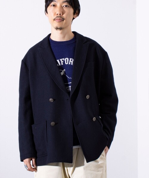 「GLOSTER」 テーラードジャケット S ライトグレー メンズ_画像6