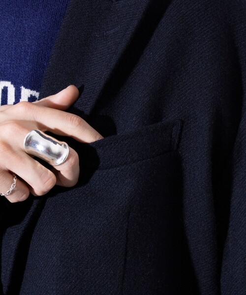 「GLOSTER」 テーラードジャケット S ライトグレー メンズ_画像8