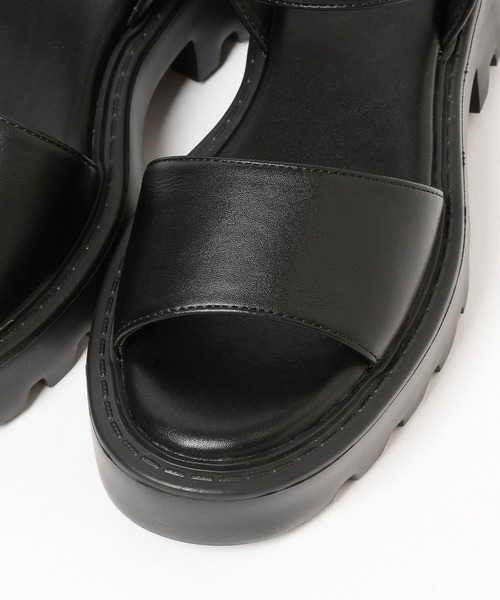 LEPSIM（レプシィム） サンダル フェイクレザー厚底サンダル 492672