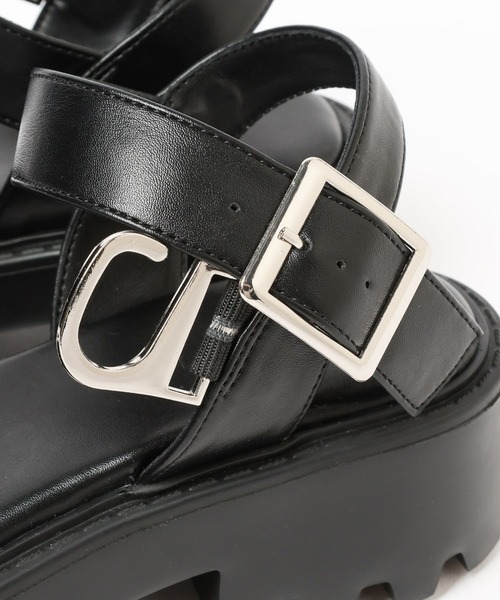 LEPSIM（レプシィム） サンダル フェイクレザー厚底サンダル 492672