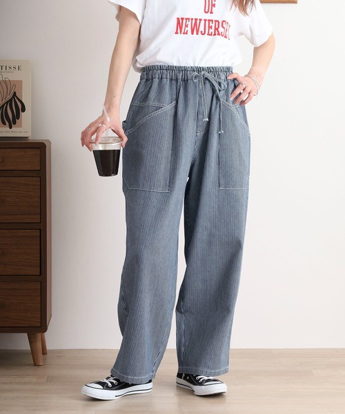 cathy サウスポープリント デニムパンツ cathy サウスポープリント デニムパンツ