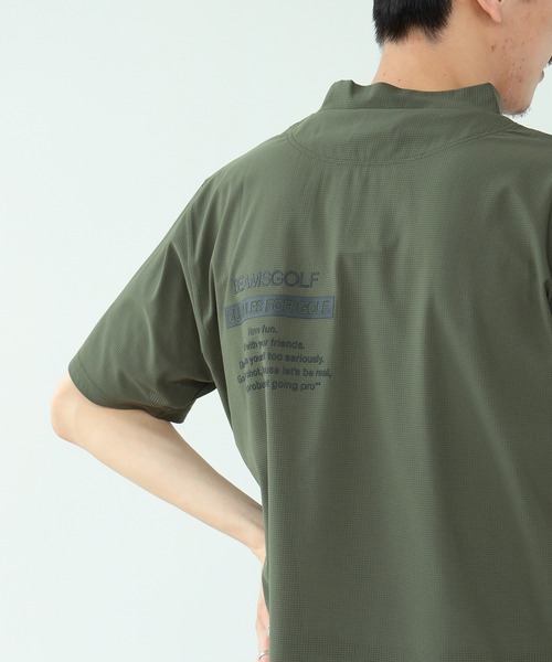 「BEAMS GOLF」 半袖Tシャツ LARGE ネイビー メンズ