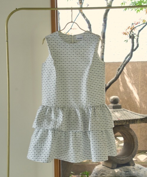 ERADIE（エラディエ） ワンピース Jacquard tiered mini one piece