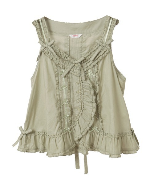 イチゴジャムさま専用 ⭐︎ PINKHOUSE ピンクハウス フリルローンベスト イチゴジャムさま専用 ⭐︎ PINKHOUSE ピンクハウス フリル