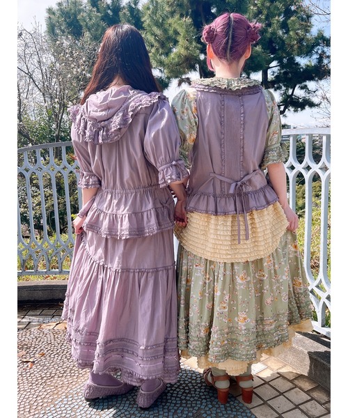 【希少】PINKHOUSE ピンクハウス レースベスト　フリル リボン ピンク PINK HOUSE（ピンクハウス）の「フラワーラッセルレースフリル