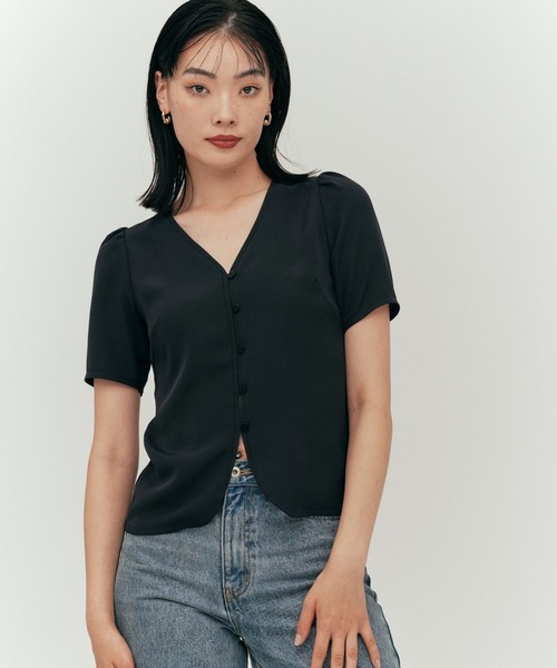 ブラウス シャツ Dot bloused（ドットブラウス） レディース
