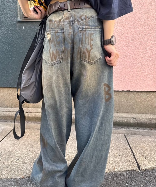 WudgeBoy（ワッジボーイ） ジーンズ damage print denim メンズ