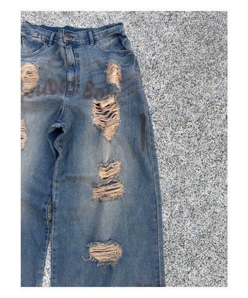 WudgeBoy（ワッジボーイ） ジーンズ damage print denim メンズ