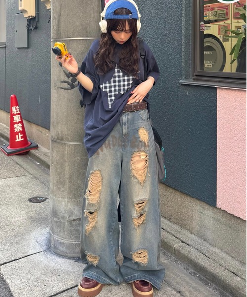 WudgeBoy（ワッジボーイ） ジーンズ damage print denim メンズ