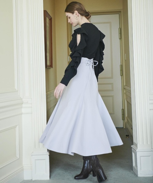 「AND COUTURE」 長袖ニット MEDIUM オフホワイト レディース_画像4