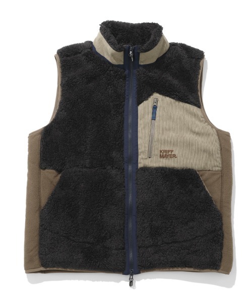 KRIFF MAYER（クリフメイヤー） ベスト ジレ シャギーボアベスト