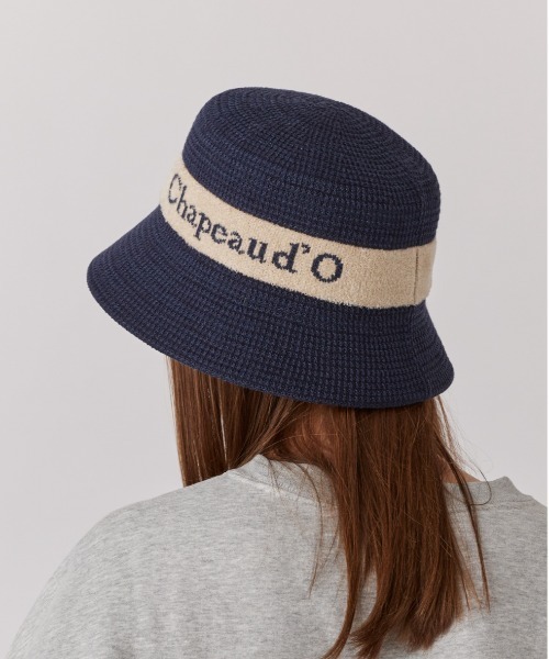 Chapeau d' O（シャポードオー） 帽子 ハット TM Jacquard Logo Bucket