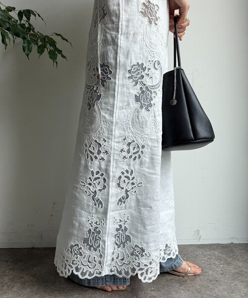 B3904■マーブルシュッド リス 刺繍 リネン混 チュニック ワンピース 楽天市場】マーブルシュッド（ワンピース｜レディース