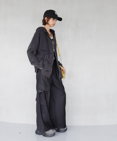 PAGEBOY パーカー クラフトスウェットWZIPパーカー レディース