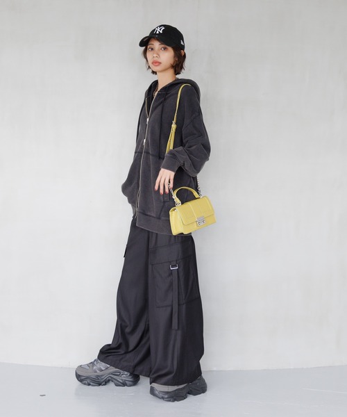 j＠即購入可ページ PAGEBOY パーカー クラフトスウェットWZIPパーカー レディース