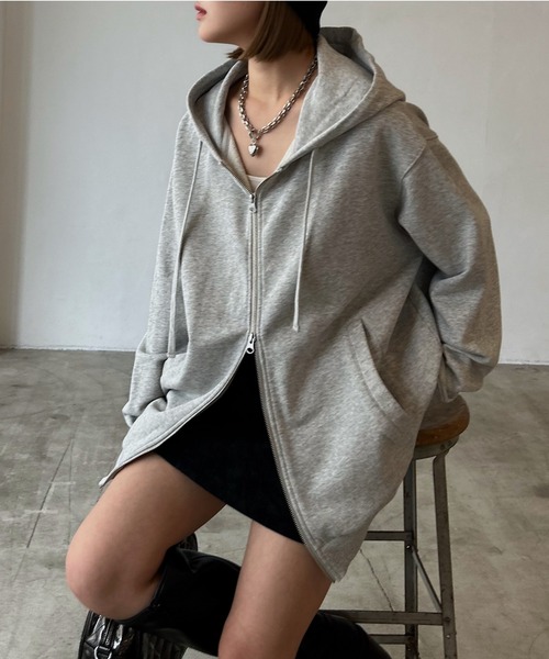 PAGEBOY（ページボーイ） パーカー クラフトスウェットWZIPパーカー