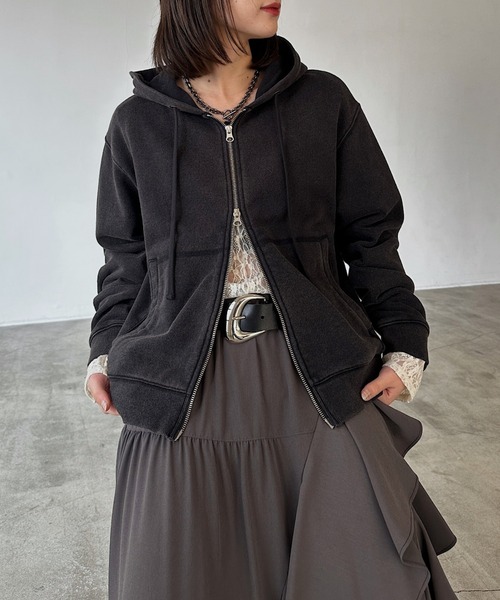 PAGEBOY（ページボーイ） パーカー クラフトスウェットWZIPパーカー