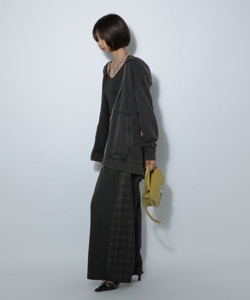 【あおいページ】 AMBIDEX Store 〇WAAN JACQUARD ハーフジップブルゾン(F GRAY