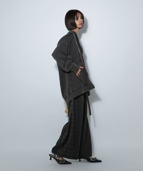 PAGEBOY パーカー クラフトスウェットWZIPパーカー レディース