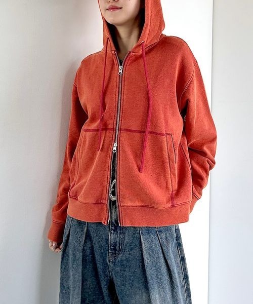 PAGEBOY パーカー クラフトスウェットWZIPパーカー レディース