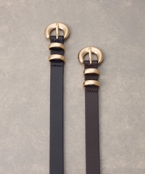 PAPILLONNER（パピヨネ） ベルト ラウンドバックルベルト レディース