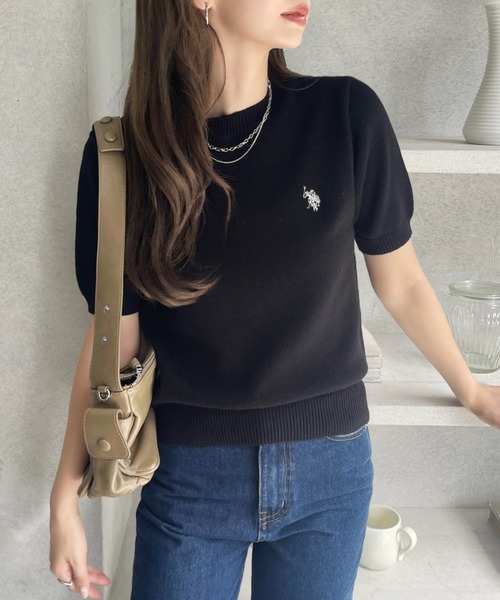 ニットレディース Polo assn ポロ 半袖ニット ラルフローレン ニット