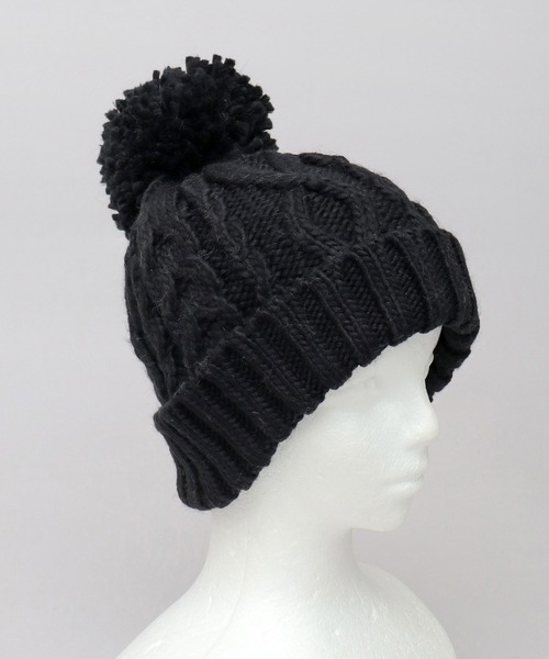 Basiquenti ニット帽 ニットキャップ ヘビーケーブル ニット帽