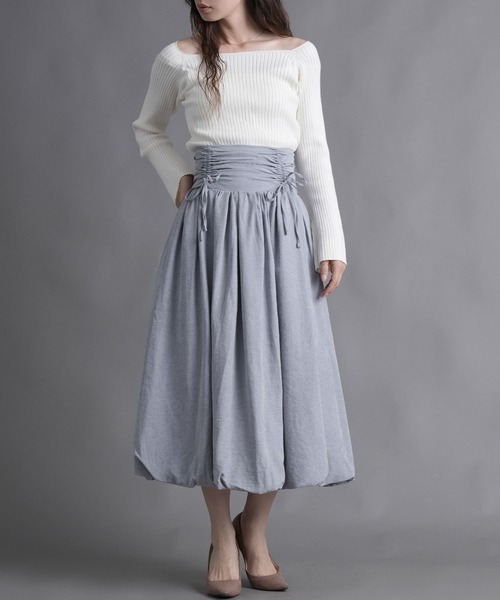 Nohea スカート ルーシュリボンバルーンスカート : ZOZOTOWN Yahoo!店