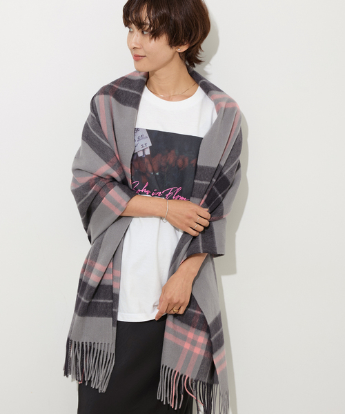 カシミヤ100%】JOURNAL STANDARD カシミヤストール 黒 JOURNAL