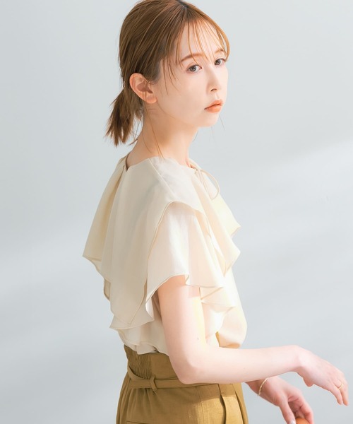 「URBAN RESEARCH ROSSO」 ノースリーブブラウス FREE オフホワイト レディース_画像4
