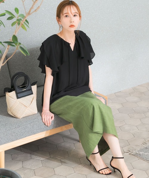 「URBAN RESEARCH ROSSO」 ノースリーブブラウス FREE オフホワイト レディース_画像9