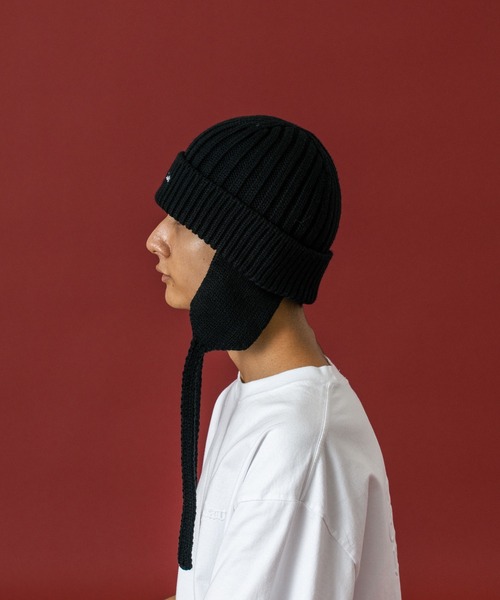 XLARGE（エクストラ ラージ） ニット帽 ニットキャップ EARFLAP KNIT