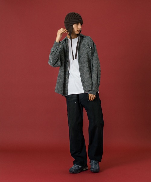 XLARGE（エクストラ ラージ） ニット帽 ニットキャップ EARFLAP KNIT
