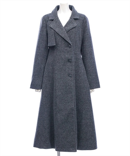 CLEAR BASIC コート アウター フェイクウールウエストシェイプ