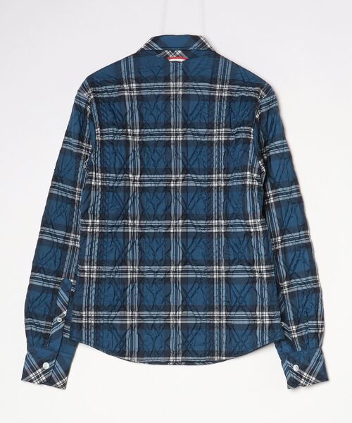 「MONCLER GAMME BLEU」 チェック柄ブルゾン 1 ネイビー メンズ_画像2