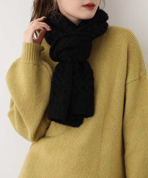 FUNALIVE（ファンアライブ） マフラー ストール ジグザグ編みニット