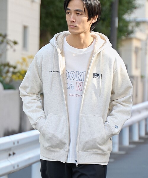 DISCUS パーカー DISCUS（ディスカス）別注裏ボアジップアップパーカー