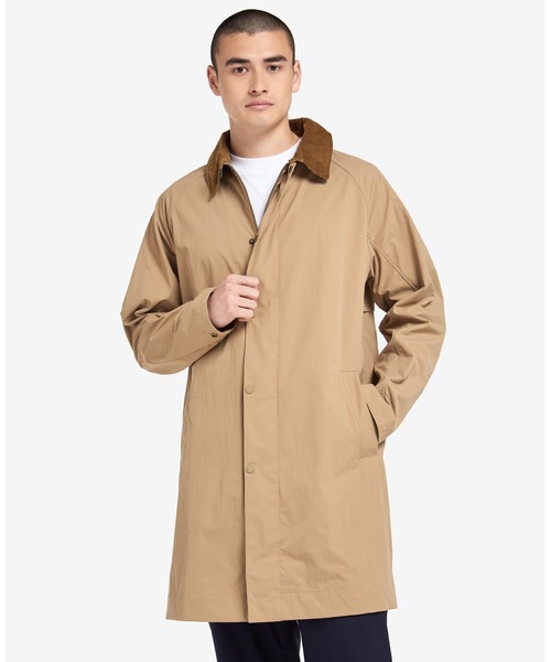 バブワー　ブラウン ステンカラーコート(Barbour) 別注】BARBOUR / BURGHLEY ロングコート（ステンカラーコート
