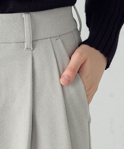 ゆみページ grove｜ツータックワイドパンツ | Rakuten Fashion(楽天ファッション