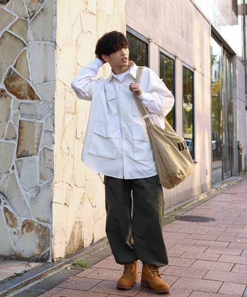 「ZIP FIVE」 半袖シャツ LARGE ブルー メンズ_画像2
