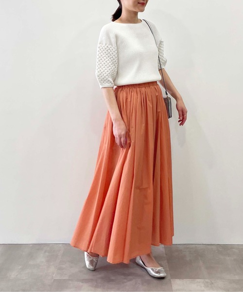 「PICCIN」 半袖ニット M オフホワイト レディース_画像7