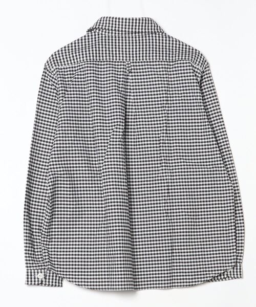 美品　DANTON 黒白チェック柄シャツ サイズ42 Danton（ダントン） チェック柄長袖シャツ 42 ブラック メンズ