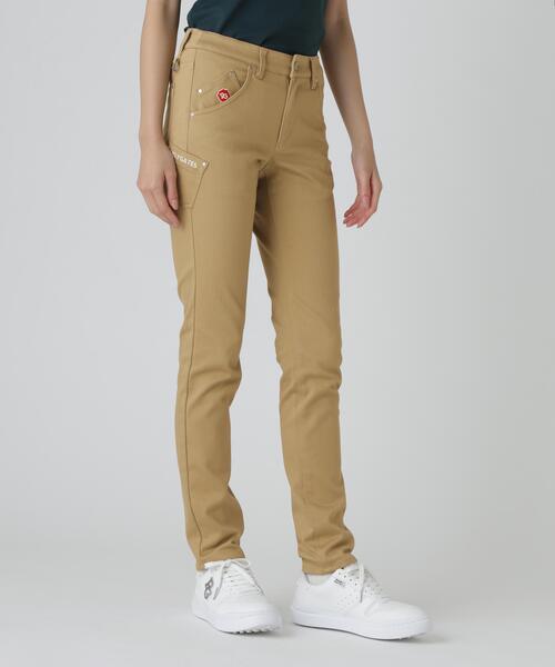 新品✨PEARLEY GATES ストレッチロングパンツ ロゴ 高級 派手 深緑 PEARLY GATES（パーリーゲイツ） パンツ 「PEARLY GATES」ストレッチ