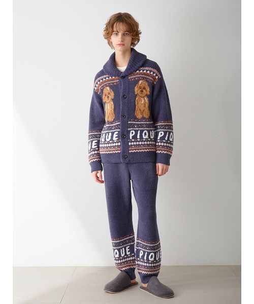 【専用】GELATO PIQUE 　カウチン　ユニセックス　新品 ジェラートピケ オム メンズ パウダーノルディック DOGジャガード