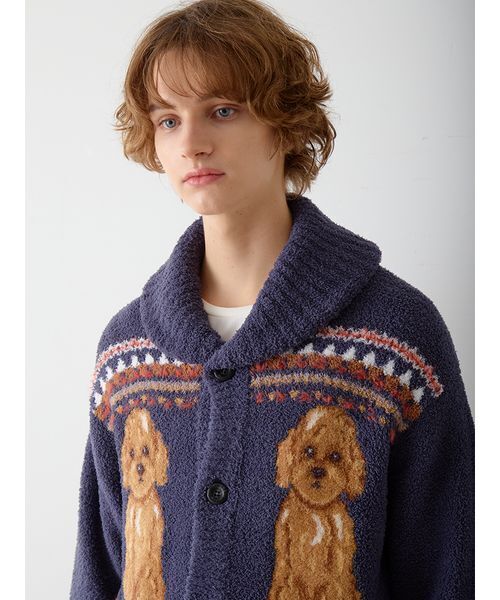 gelato pique ジェラートピケ DOGジャガードカウチン gelato pique（ジェラートピケ） パジャマ 「HOMME」 パウダー