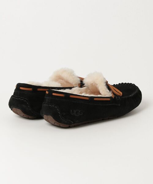 UGG ブラックファーモカシン UGG ブラック モカシン - メルカリ