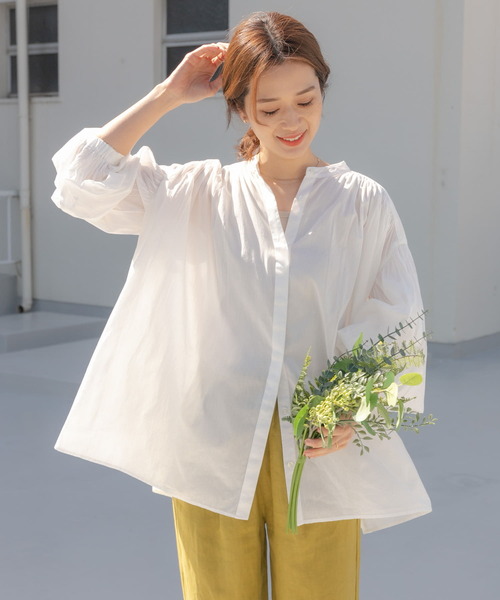 「URBAN RESEARCH DOORS」 長袖ブラウス MEDIUM ブラック レディース_画像2