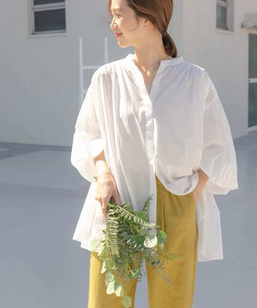 「URBAN RESEARCH DOORS」 長袖ブラウス MEDIUM ブラック レディース_画像5