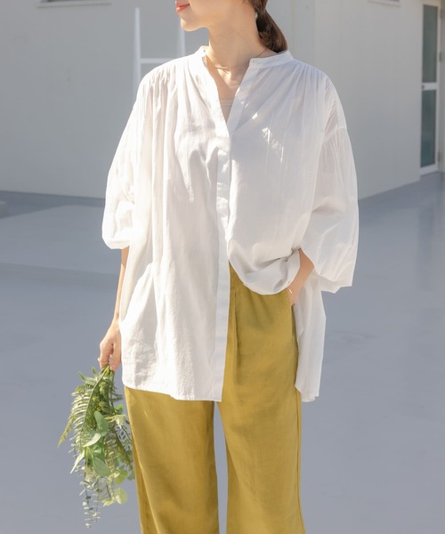 「URBAN RESEARCH DOORS」 長袖ブラウス MEDIUM ブラック レディース_画像7